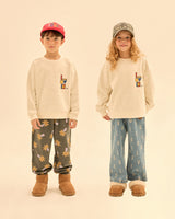 Love Block Sweatshirt & Denim Pants