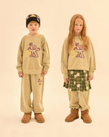 Light Khaki Flower Tracksuit