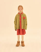 Happy Two-Tone Knit Cardigan