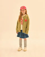 Happy Two-Tone Knit Cardigan