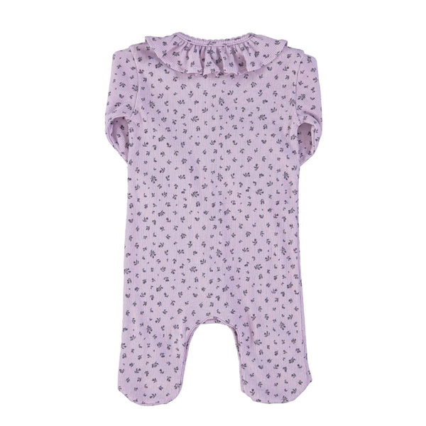 BABYGROW W/COLLAR | LILAC W/ LITTLE FLOWERS