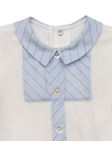 Milk/Baby Blue Baby Grow
