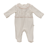 baby kit - pink flower embroidery
