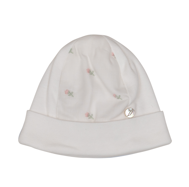 baby kit - pink flower embroidery