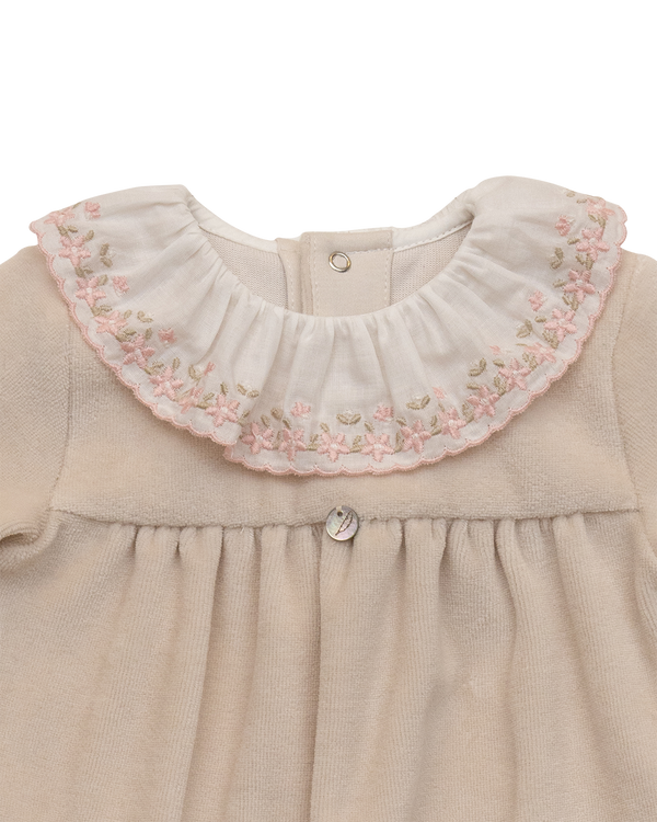 Light Taupe Baby Grow