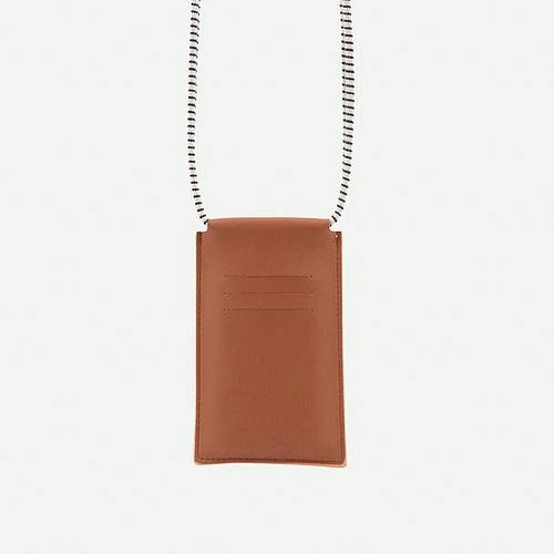 Phone Pouch | pink/ brown/apricot