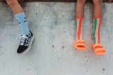 Stripe Blossom Socks