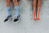 Stripe Blossom Socks