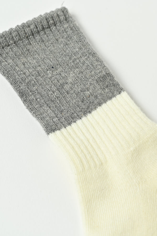 Melange M. Grey x Ivory Socks