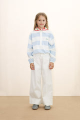 White Tiny Front Pockets Pant