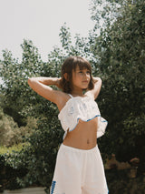 Swans Linen Top & Shorts