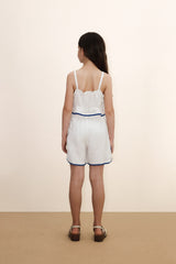 Swans Linen Top & Shorts