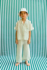 Emerald Stripes Shirt & Pants