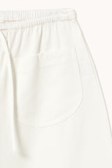 White Tiny Front Pockets Pant