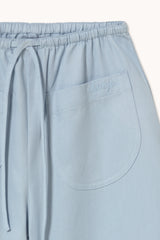 Blue Tiny Front Pockets Pant