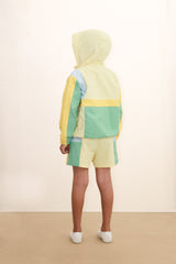 Color Block Jacket & Shorts