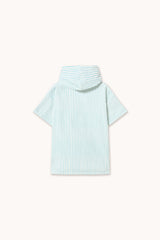 Cyan Fine Stripes Poncho Towel
