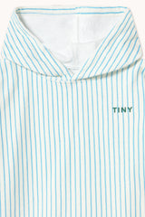 Cyan Fine Stripes Poncho Towel