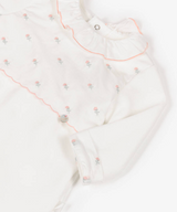 baby kit - pink flower embroidery