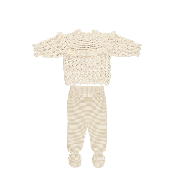 Baby Silvia Sweater & footed Leggings