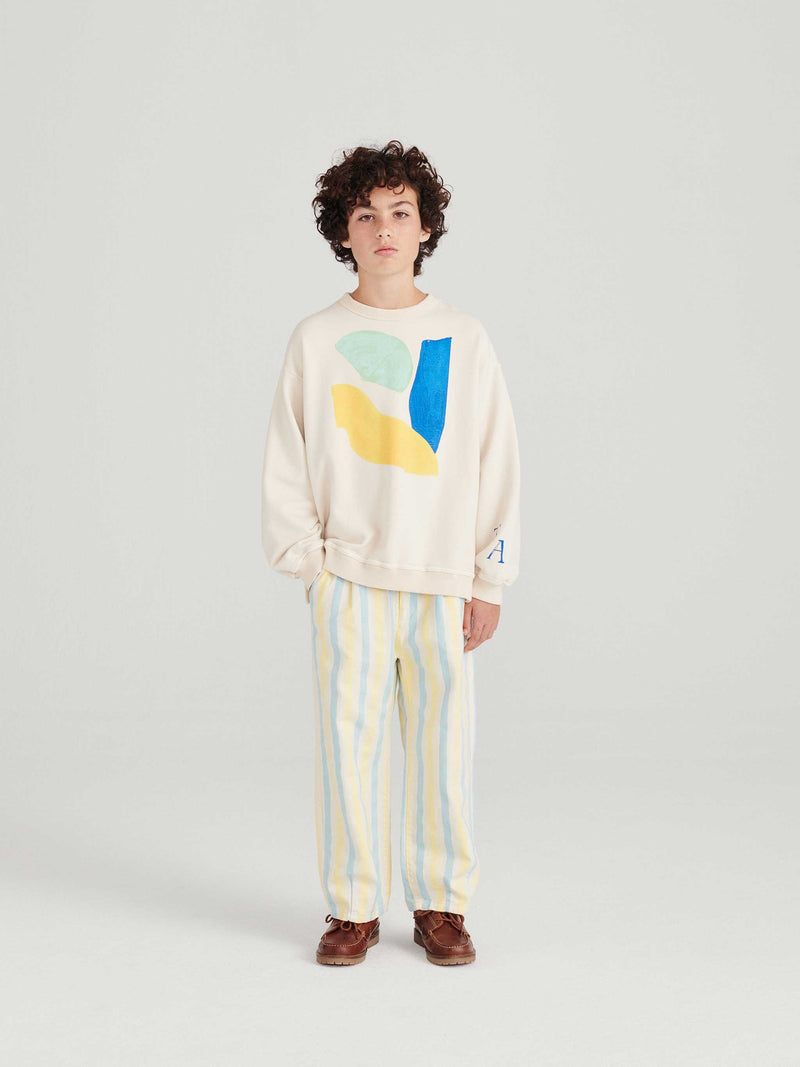 Papier Collé Bleu Sweatshirt