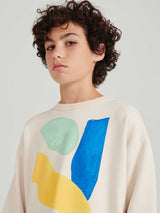 Papier Collé Bleu Sweatshirt