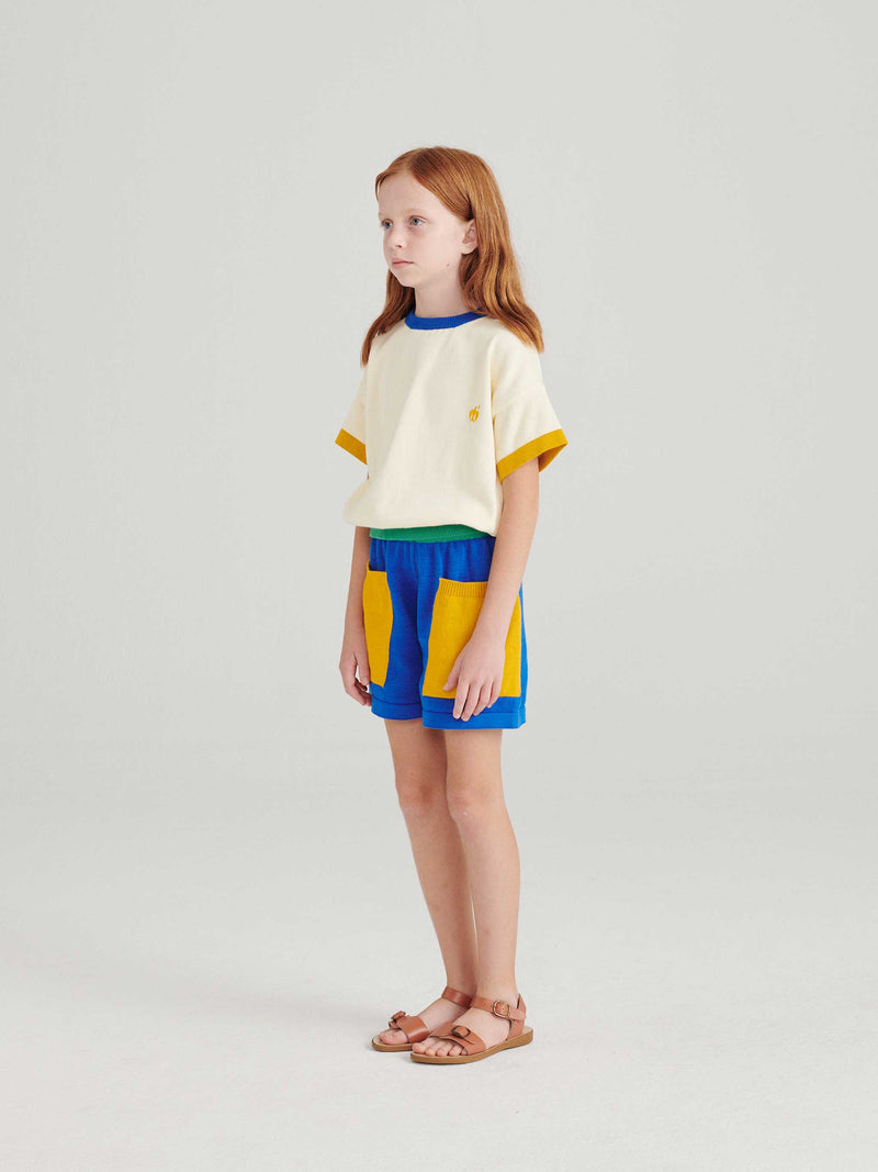 Papier Collé Couleur Knit T-shirt & Shorts