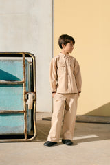Beige Loose-Fit Pant
