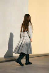 Liberty Ruffled Neck Blouse & Midi Skirt