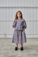 LIBERTY PUFF SLEEVE BLOUSE & MIDI SKIRT