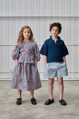 LIBERTY PUFF SLEEVE BLOUSE & MIDI SKIRT