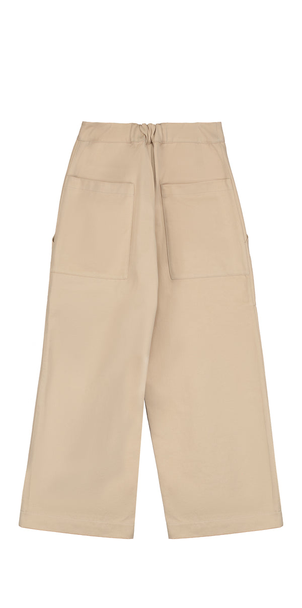 Beige Loose-Fit Pant