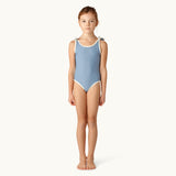 ELIZABETH SWIMSUIT & MATCHING SHORTS - BLUE POPPY