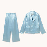 Blue Fluid Blazer & Pants