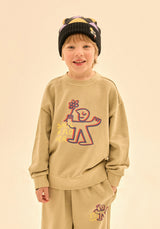 Light Khaki Flower Tracksuit