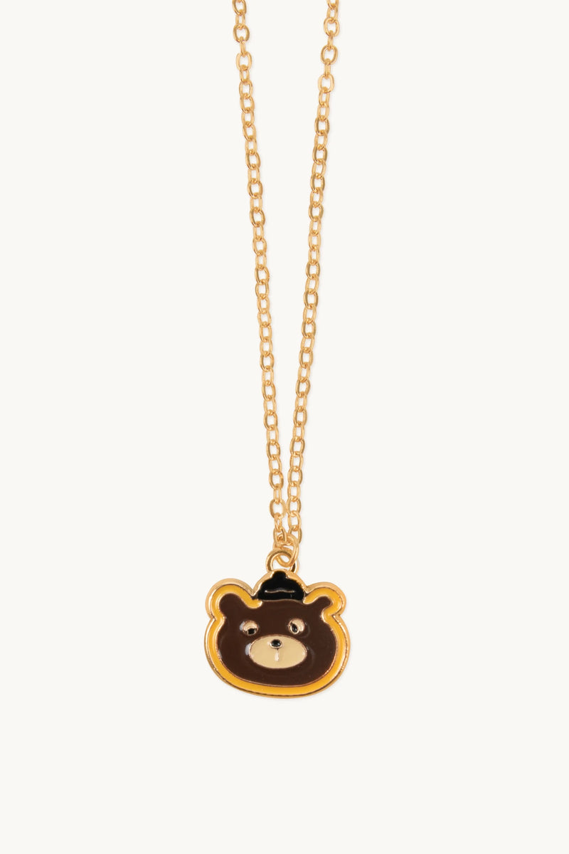 BEAR NECKLACE brown