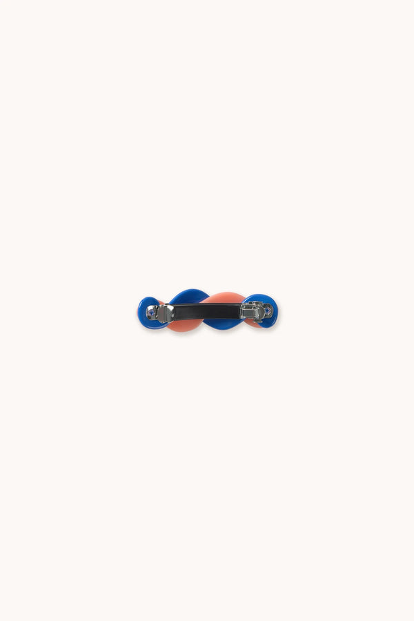 Big Hair Clip Pale Pink/dark blue