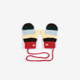 Striped Knitted Mittens