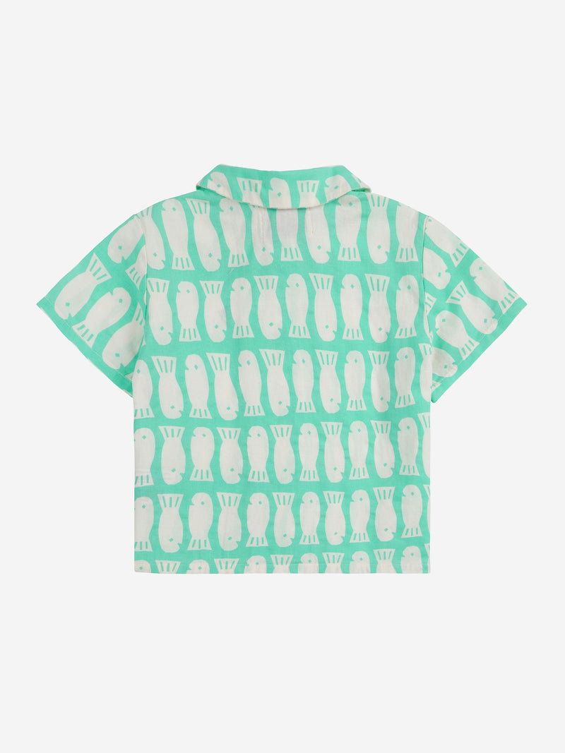 Baby Lucky Fish all over woven blouse & Pants