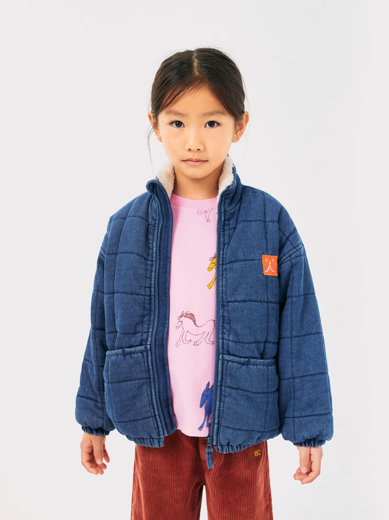 B.C Vintage denim quilted jacket