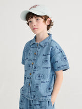 Pickles The Dog all over Denim Set