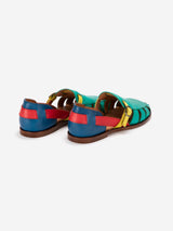 Pickels Color Block Leather Sandal