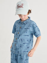 Pickles The Dog all over Denim Set