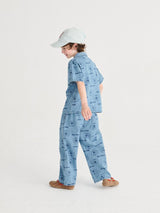 Pickles The Dog all over Denim Set