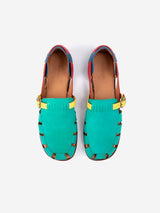 Pickels Color Block Leather Sandal