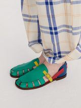 Pickels Color Block Leather Sandal