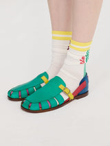 Pickels Color Block Leather Sandal
