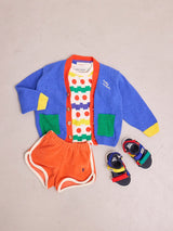 Baby Color Block V-neck Cardigan