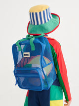 BC Color Block Mesh Backpack & Pouch