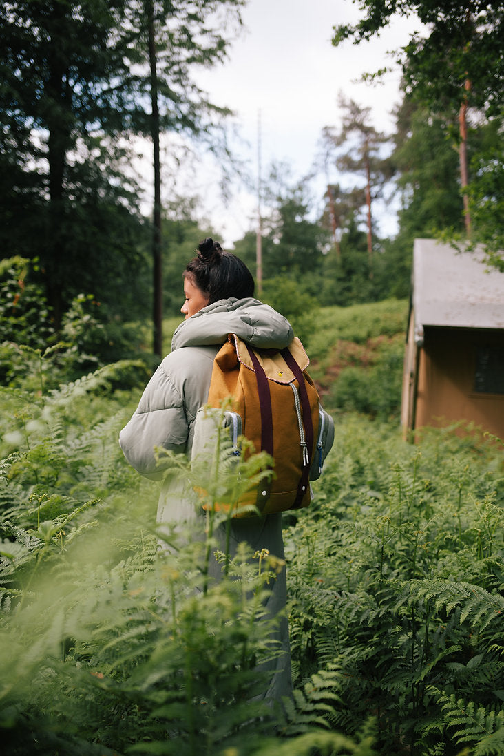 Khaki Green Large Backpack